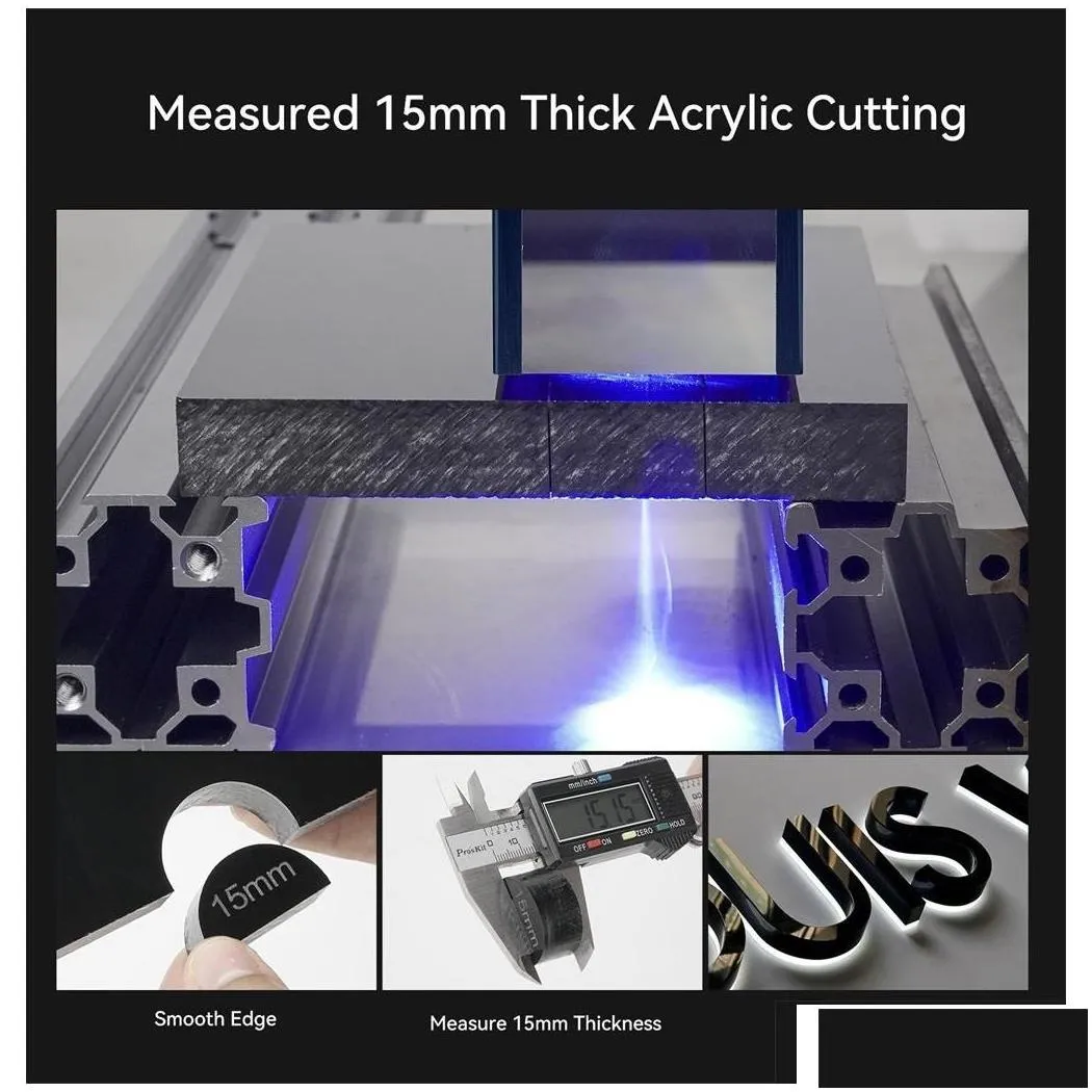 3D Printer 1 Diy Laser Engraving Hine 41Cmx85Cm Mini Stainless Steel Acrylic Metal 32Bit Mainboard Drop Delivery Computers Networking