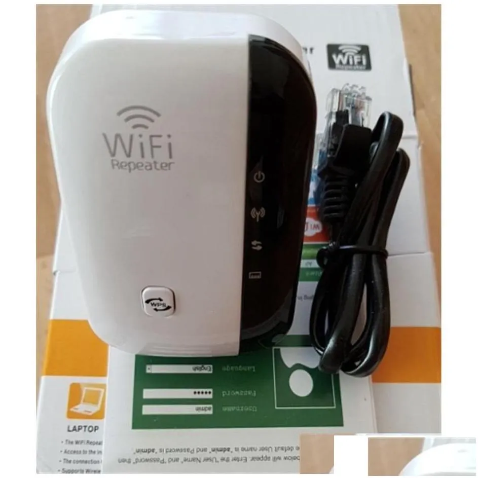 Routers Wireless Wifi Repeater Range Extender Router Wi-Fi Signal Amplifier 300Mbps Booster 2.4G Wi Fi Traboost Access Point Drop Deli