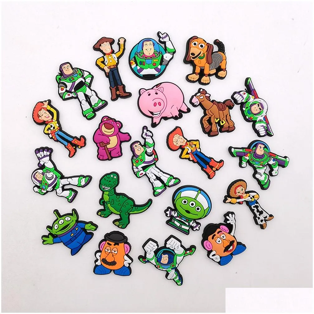 Anime charms wholesale childhood memories boy toys comic characters funny gift cartoon charms shoe accessories pvc decoration buckle soft rubber clog