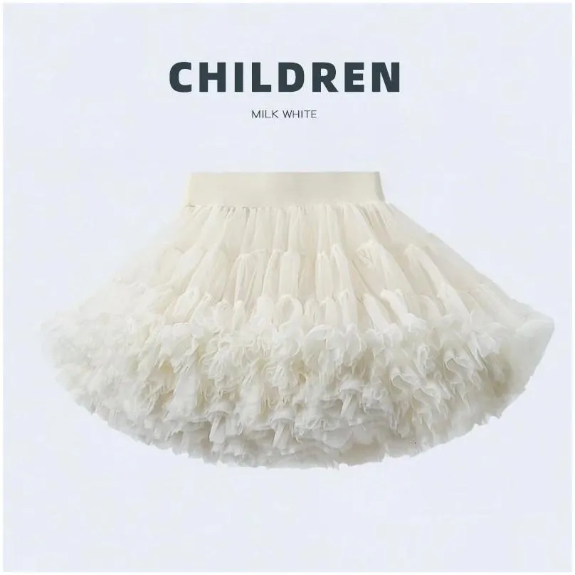 Skirts Skirts Upgrade Baby Girls Tutu Skirt For Children Puffy Tle Kids Fluffy Ballet Party Princess Girl Clothes B023 Drop Delivery B Dhdxm
