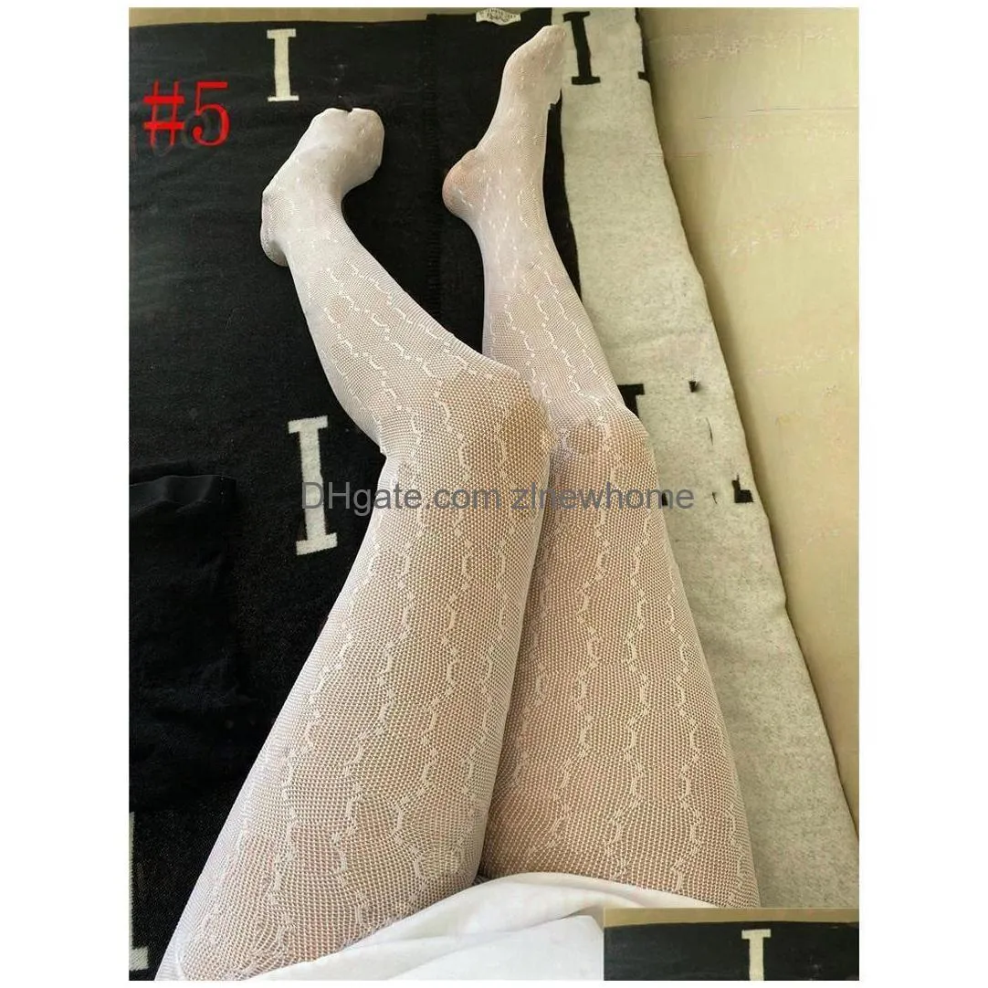 Designer Stockings Womens Tights Socks Luxury Leggings Design Letters Stretch Net Stocking Y Pantyhose For Drop Delivery Dhi4R