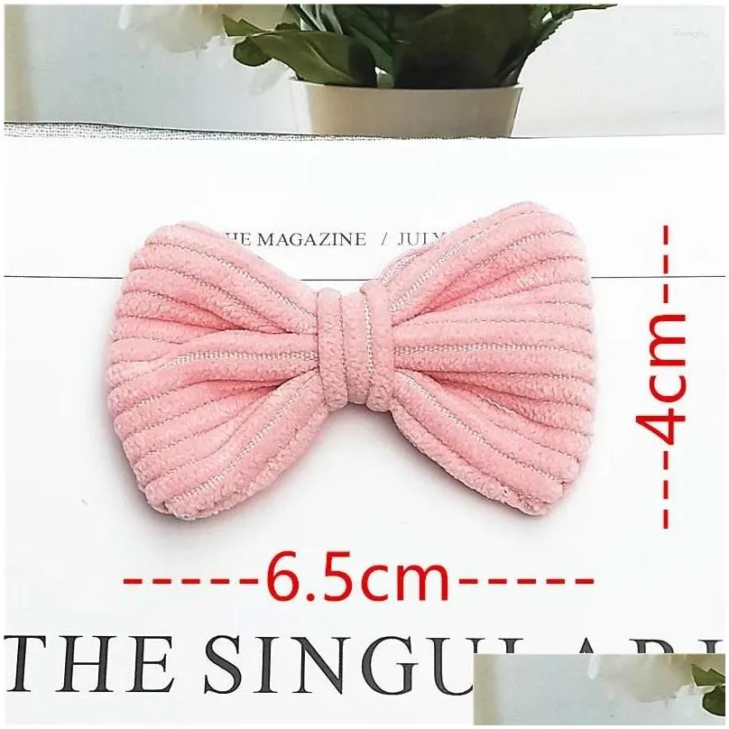 Hair Accessories Hair Accessories 10Pcs Fashion Cloth Art Solid Color Bow Tie Diy Headdress Clothes Shoes Drop Delivery Baby, Kids Mat Dh0Pj