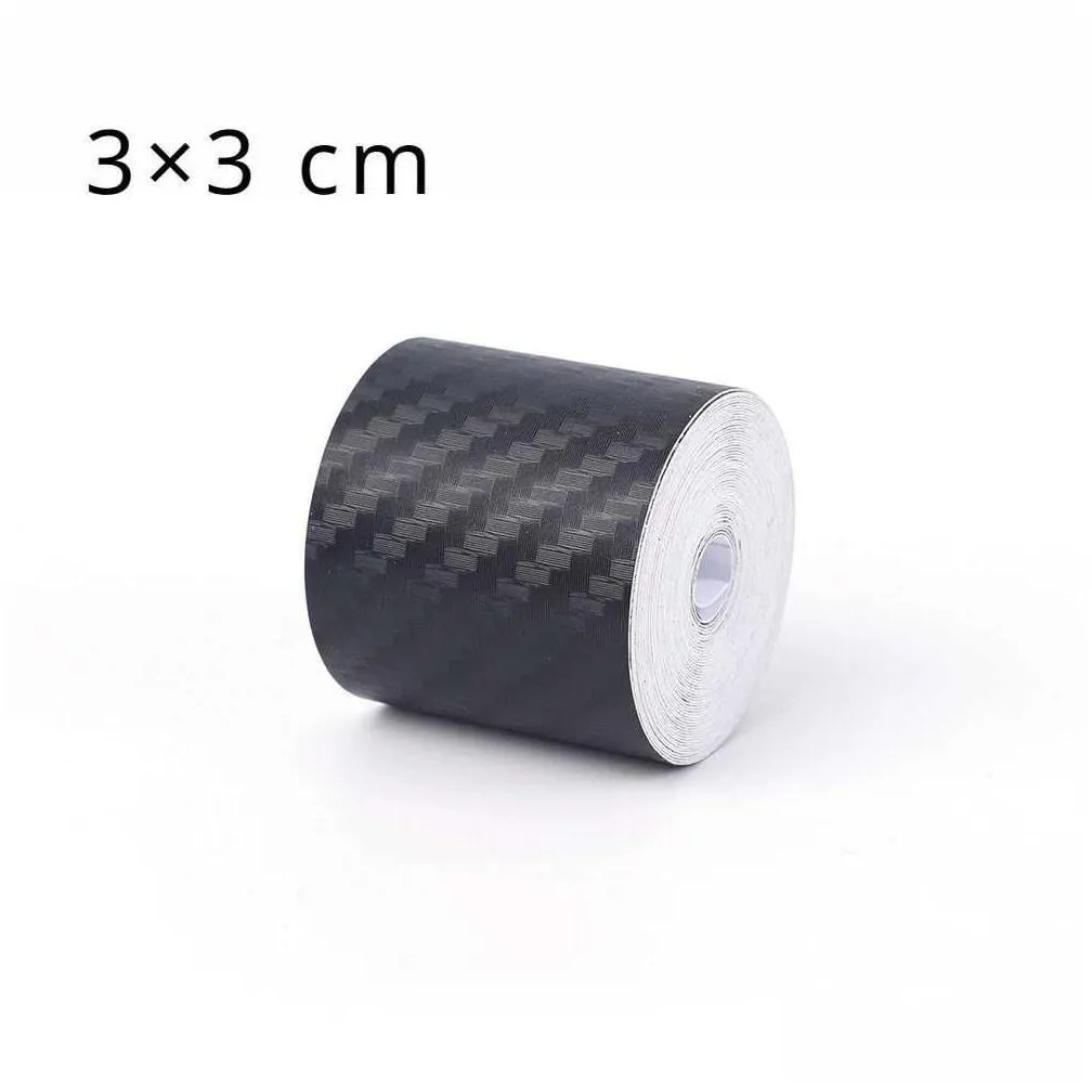 Carbon Fiber Car Door Sticker Auto Threshold Trunk Anti Scratch Protective Film Strips Universal Waterproof Accessories