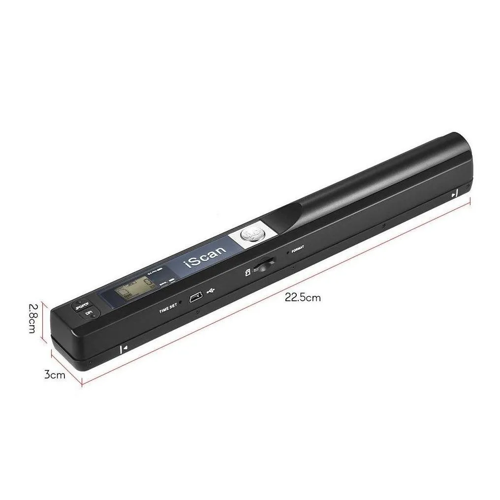 Scanners Portable Handheld Document Scanner A4 Size 900 Dpi Jpg/Pdf Formate Lcd Display For Business Reciepts Books Image Drop Deliver