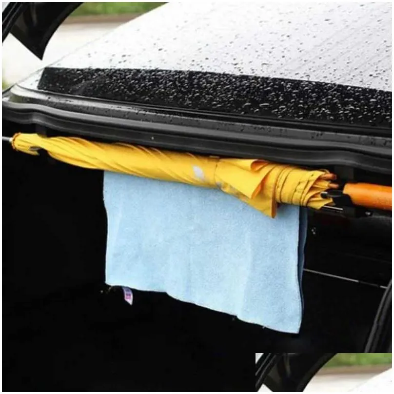 Car Umbrella Holder Universal Trunk Mount Towel Hanger Hooks Auto Accessories Internal Storage Organizer