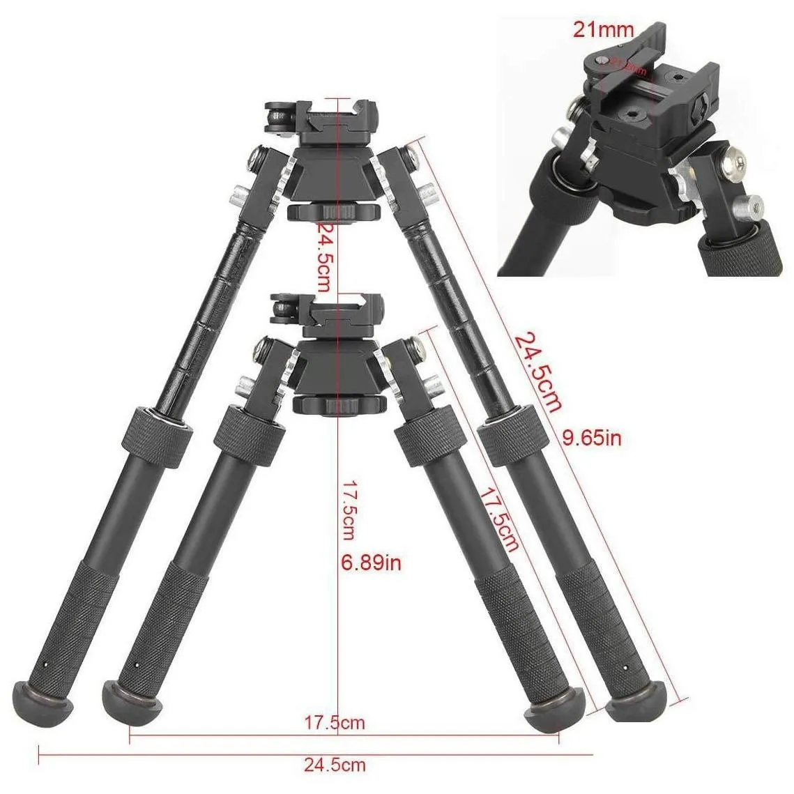 Professional Hand Tool Sets Bt10Lw17 V8 Atlas 360 Degrees Adjustable Precision Bipod Qd Mount For Rafile Hunting Drop Delivery Mobil