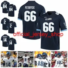 Villanova Wildcats College Football Jerseys Howie Long Jersey Jack Schetelich Brian Westbrook Jaquan Amos Julian WilliamsCustom Stitched