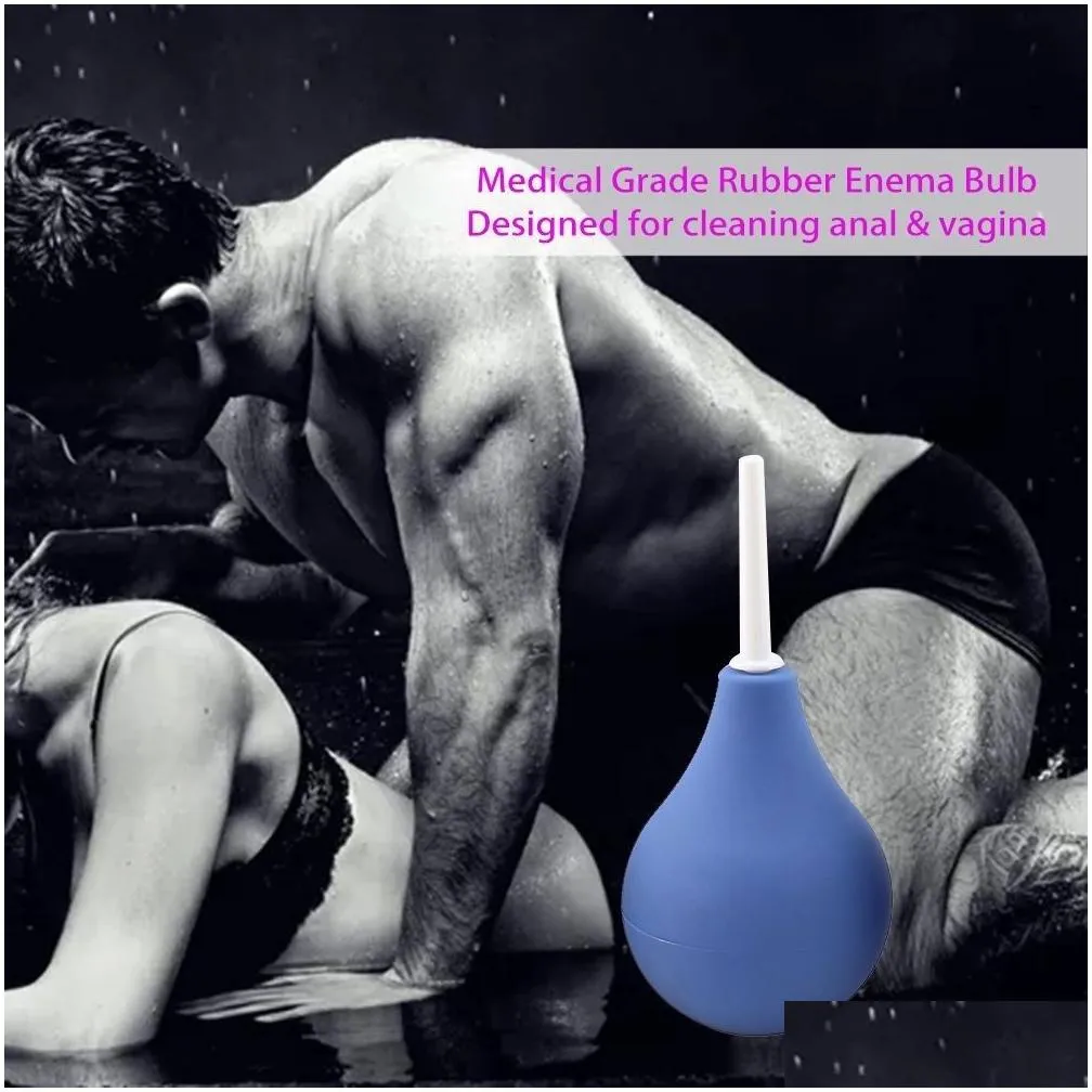 Medical Grade Rubber Enema Bulb Environmental Enema Cleaning Container Anal Vagina Cleaner Douche For Male & Female