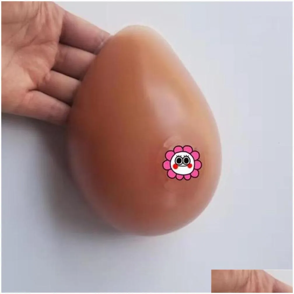 Breast Form 2PC Realistic Shemale Fake Boobs False Breast Forms Crossdresser Boobs Silicone Adhesive Breast Tits For Drag Queen Crossdresser