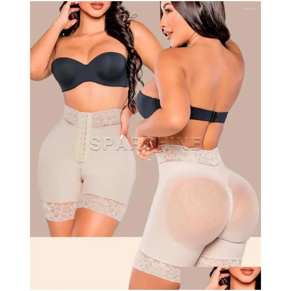 Women`s Shapers Ultrainvisible Breasted Buttocks Up Shorts Hip Control Flat Belly Sheathing PantiesMidnite Star