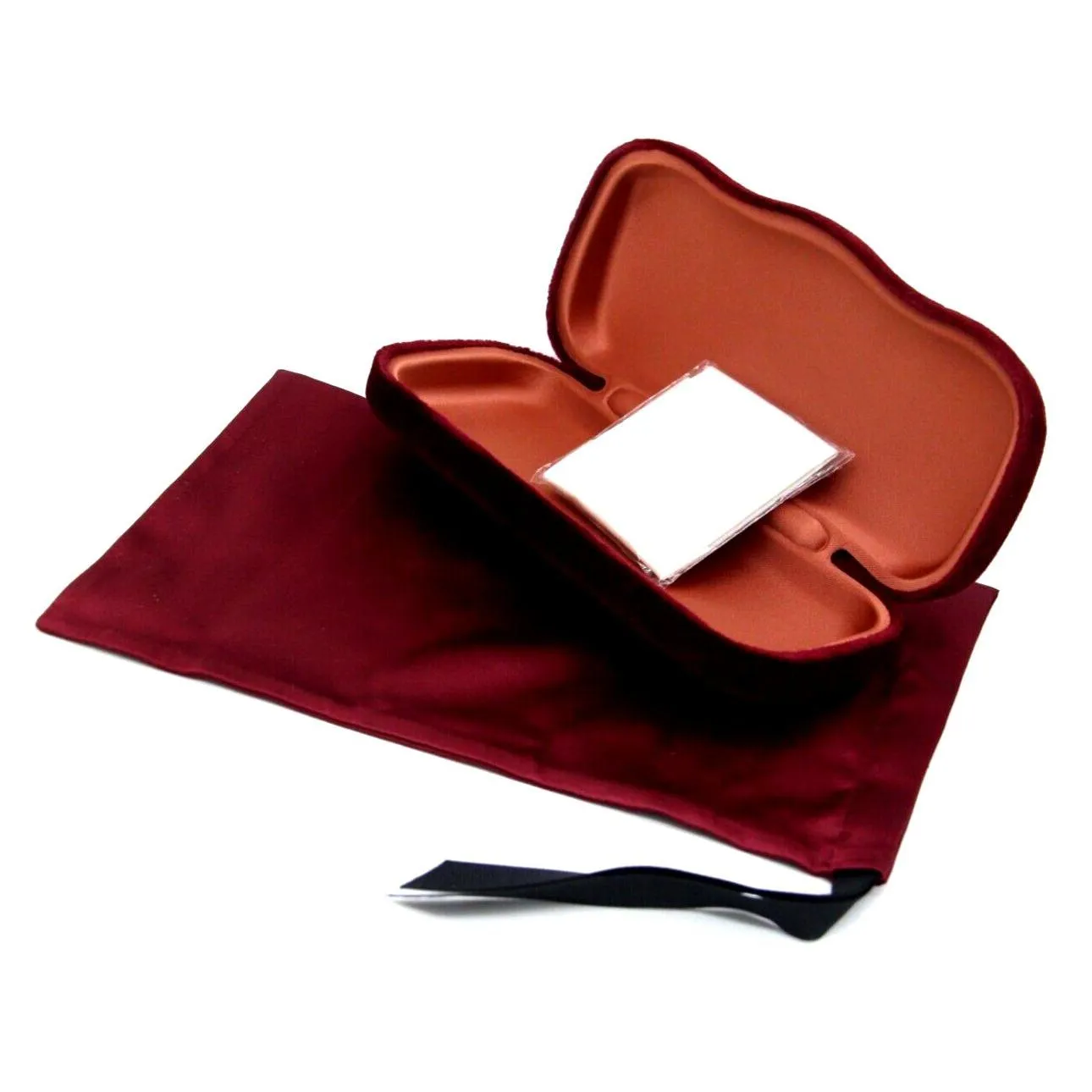 sunglasses eyeglasses case burgundy velvet clamshell small case luxury package glasses 5 color highly quality glasses case box