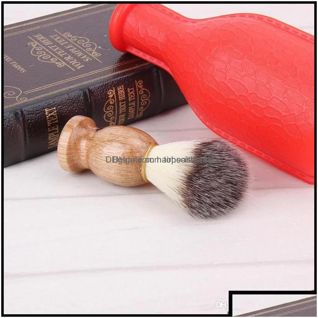 Makeup Brushes Tools Accessories Health Beauty Badger Hair Mens Shaving Brush Barber Salon Men Facial Beard Cleanin Dh Ot0Zx