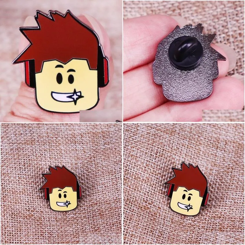 other fashion accessories roblox character head enamel pins fashion game backpack lapel pin shirt bag badge jewelry gift for friends