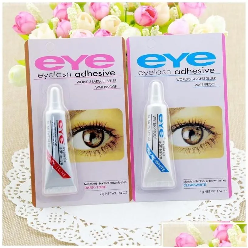 Eyelash Adhesives Adhesive Eye Lash Glue White And Black Makeup Waterproof Fake Eyelashes Drop Delivery Health Beauty Tools Accessori