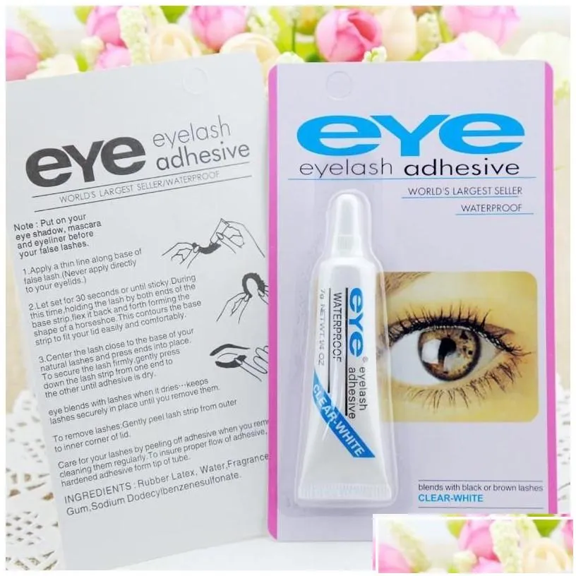 Eyelash Adhesives Adhesive Eye Lash Glue White And Black Makeup Waterproof Fake Eyelashes Drop Delivery Health Beauty Tools Accessori