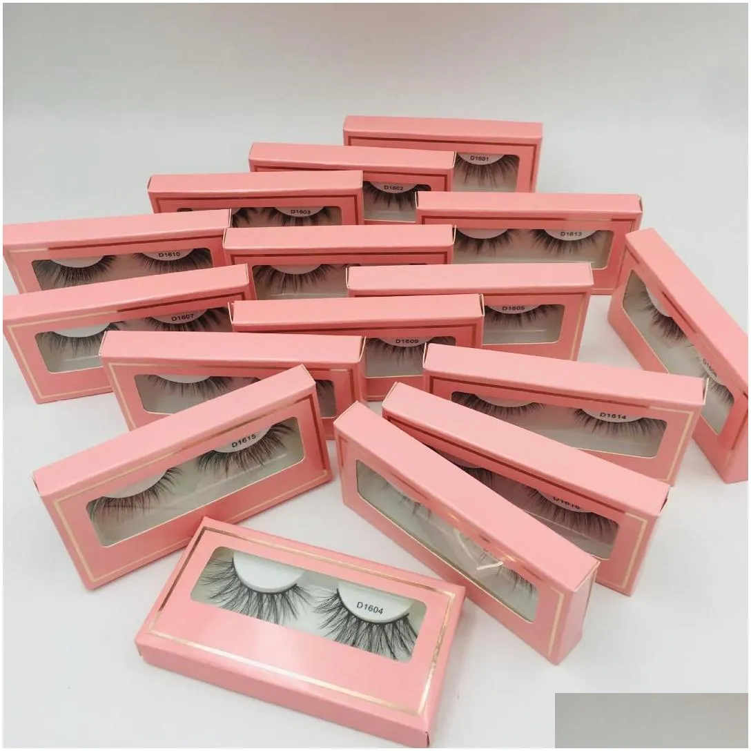 False Eyelashes New 3D Mink Hair Soft Single And Mixed Style False Eyelashes With Wispy Thick Lashes Extension Makeup Drop Delivery He Dhzvd