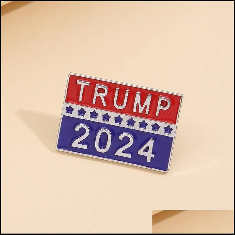 trump 2024 presidential election brooch party supplies u.s. patriotic republican campaign metal pin badge