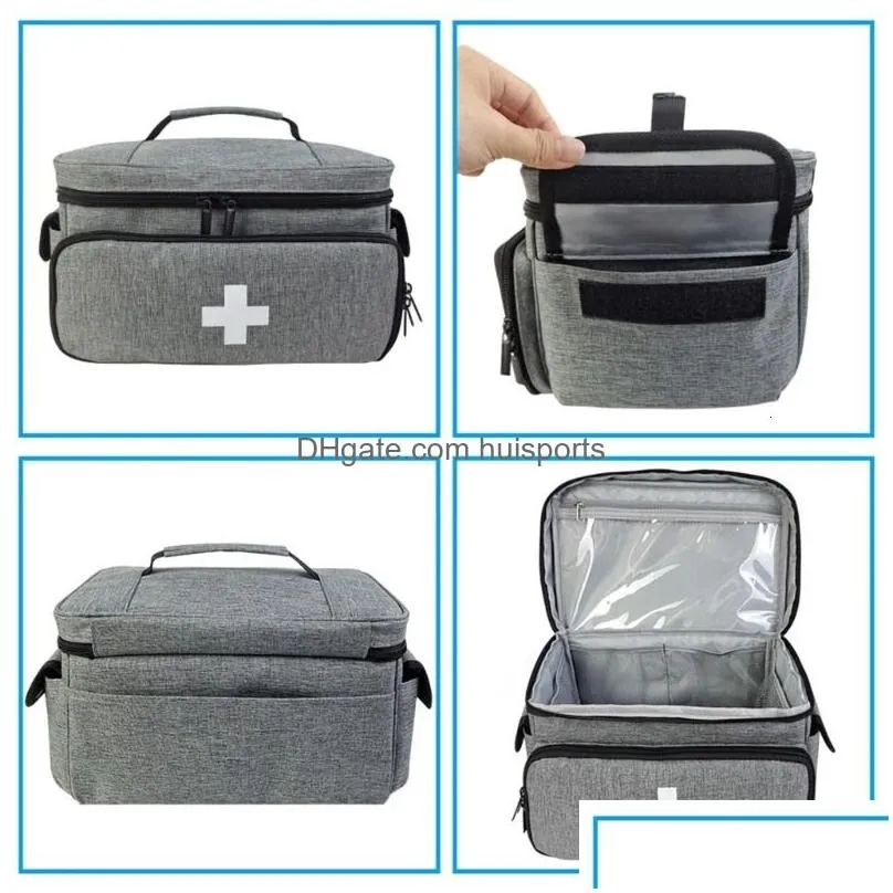 outdoor gadgets home family first aid kit bag large capacity medicine organizer box storage travel survival emergency empty portable f