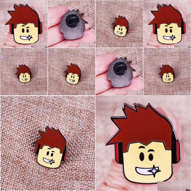 other fashion accessories roblox character head enamel pins fashion game backpack lapel pin shirt bag badge jewelry gift for friends