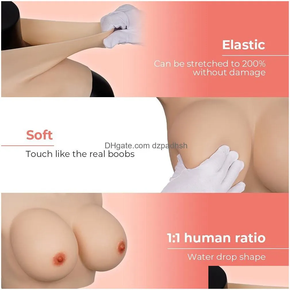 fake boobs false breasts b-g cup silicone breast forms for crossdressers silicone breast plates drag queen