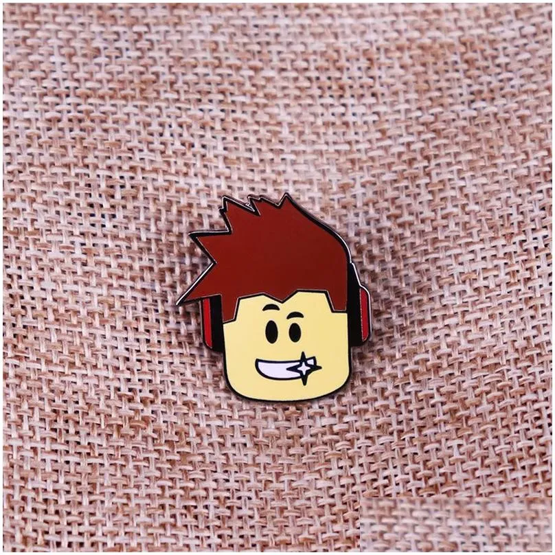 other fashion accessories roblox character head enamel pins fashion game backpack lapel pin shirt bag badge jewelry gift for friends