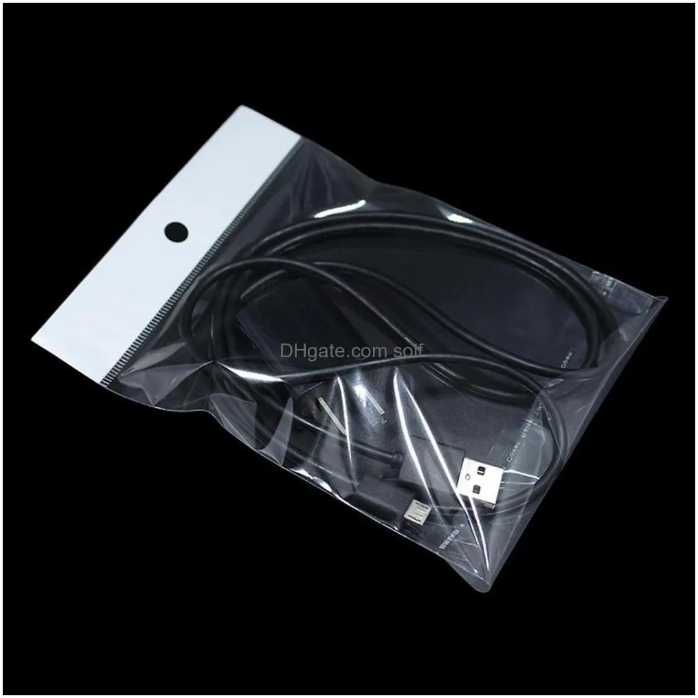 packing bags packages wholesale 300pcs/ lot 11cmx20cm 4 3x7 9 clear selfadhesive seal plastic bag opp poly retail packaging with han