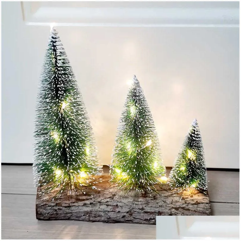 Christmas Toy & Supplies Christmas Tree With Led New Years Small Pine Adornos De Navidad Desktop Mini Drop Delivery Toys Gifts Party T Dh6Ft