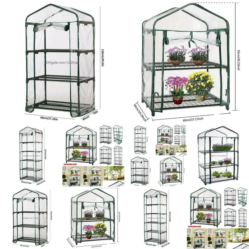 garden greenhouses pvc transparent waterproof plant cover mini greenhouse plastic outdoor plants grow house supplies 230601