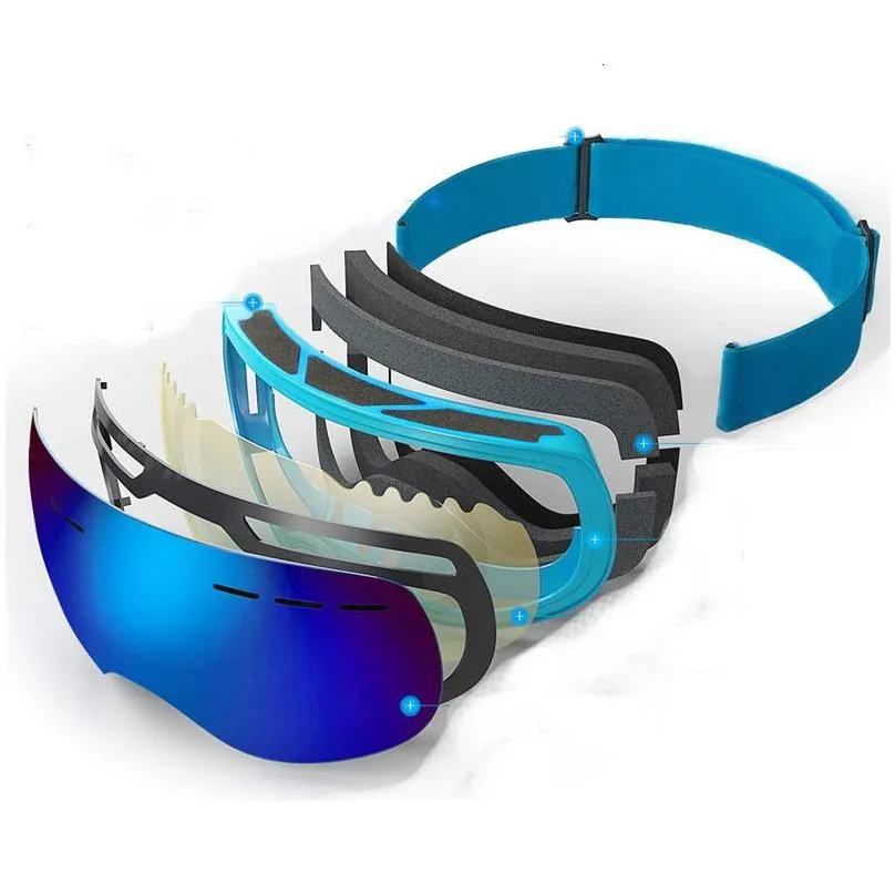 Ski Goggles Snowboarding Glasses Man Women Antifog Premium Snow UV Protection Winter Sports Windproof Gafas 221124