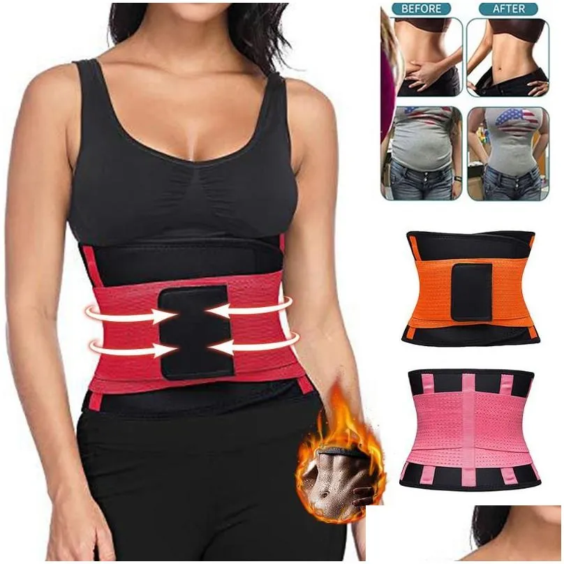 Camisoles & Tanks Women Waist Trainer Corset Top Shapers Slimming Belt Modeling Strap Body Shaper Neoprene Lumbar