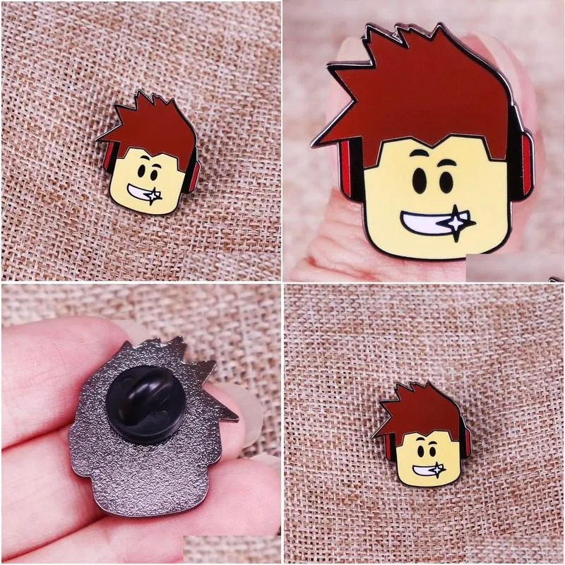 other fashion accessories roblox character head enamel pins fashion game backpack lapel pin shirt bag badge jewelry gift for friends