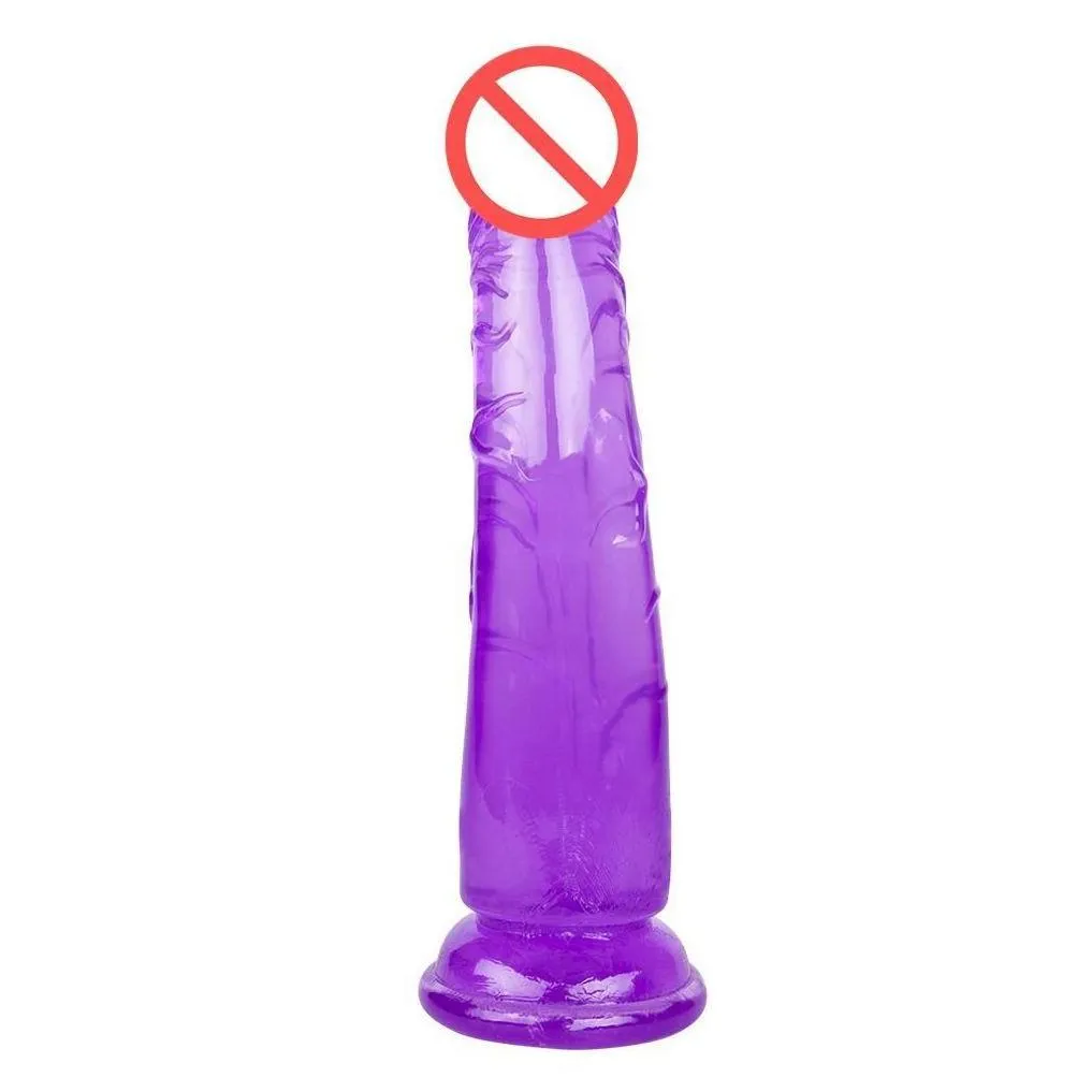 Other Health Beauty Items Erotic Soft Jelly Dildo Realistic Anal Strapon Big Penis Suction Cup Toys For Adts Woman J1735 Drop Deliv