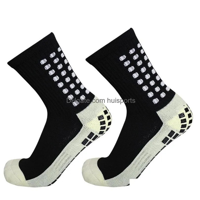 sports socks 10 pairslot men womens football socks cotton square silicone suction cup grip anti slip soccer sports rugby socks tennis socks