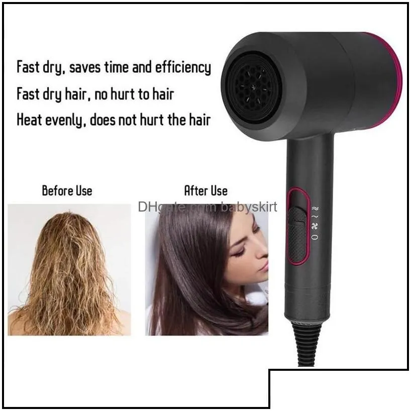 Hair Dryers Care Styling Tools Products Winter Dryer Negative Lonic Hammer Blower Electric Professional Cold Wind Hairdryer Temperature