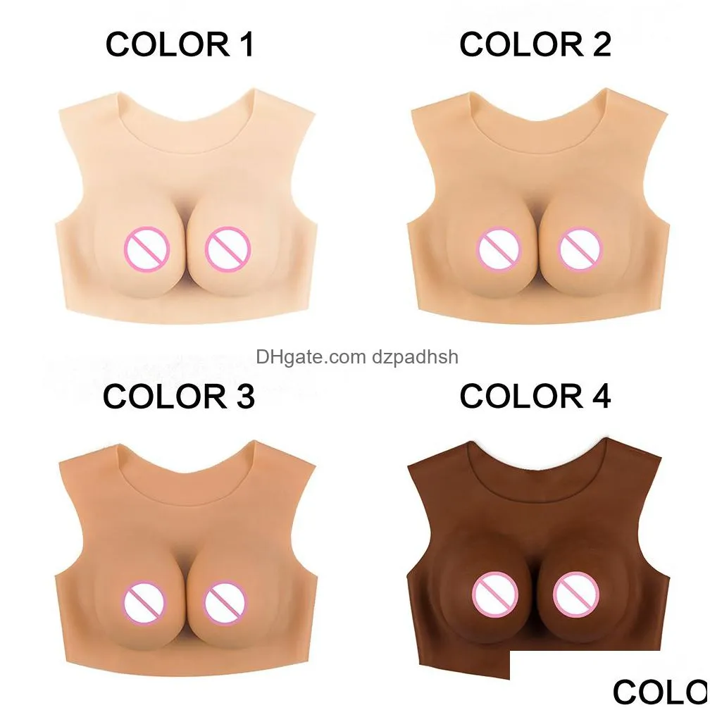 silicone breastplate round collar breast forms c-g cup breast plates for crossdressers drag queen transgender