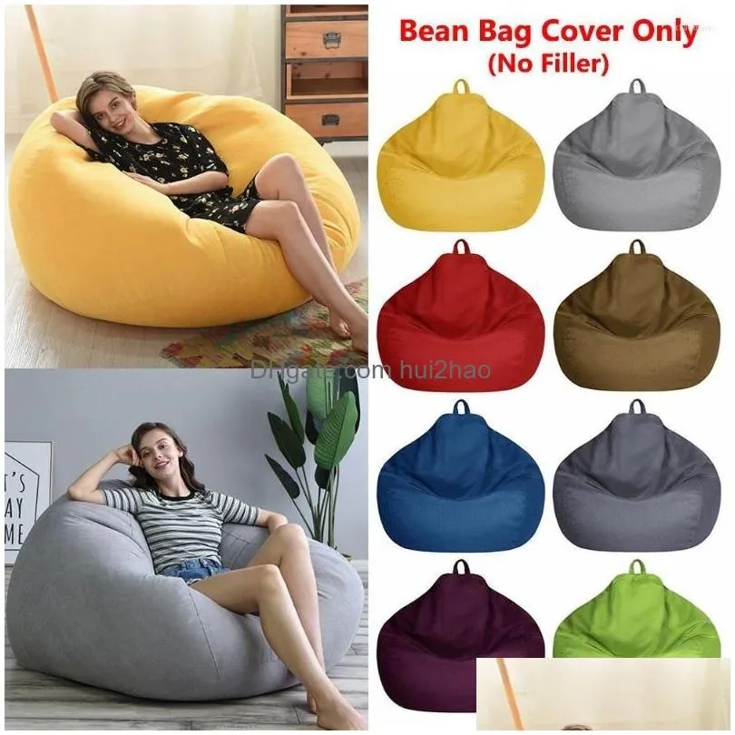 chair covers adults kids home decor soft comfy seat without filling snugly gamer lazy lounger large bean bag sofa cover