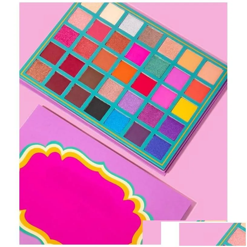 Eye Shadow Primer Famous Brand Shadowpalette Eyeshadow 35 Color Design Makeup Palette Cosmetics Good Price Drop Delivery Health Beaut