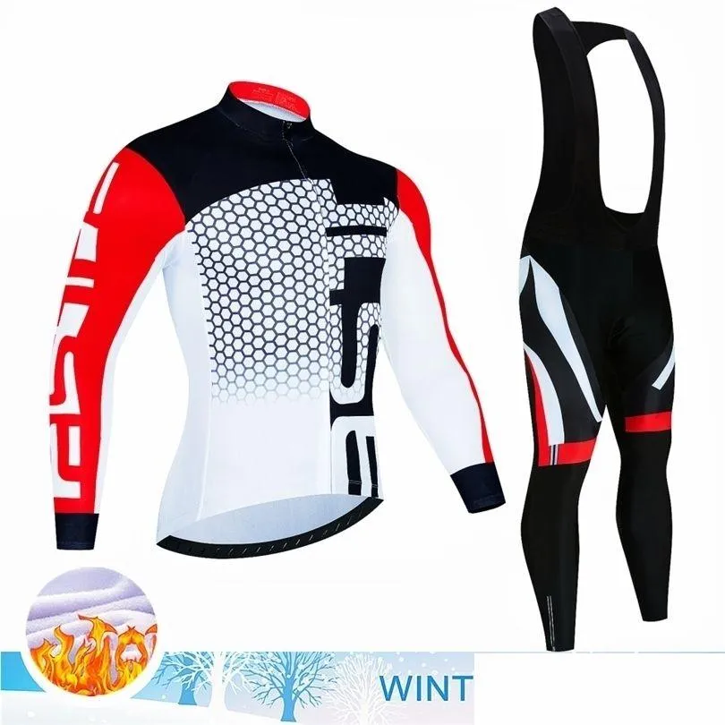 Cycling Jersey Sets Pro Winter Thermal Fleece Cycling Jersey Set Long Sleeve Bicycle Clothing MTB Bike Wear Maillot Ropa Ciclismo Cycling Set