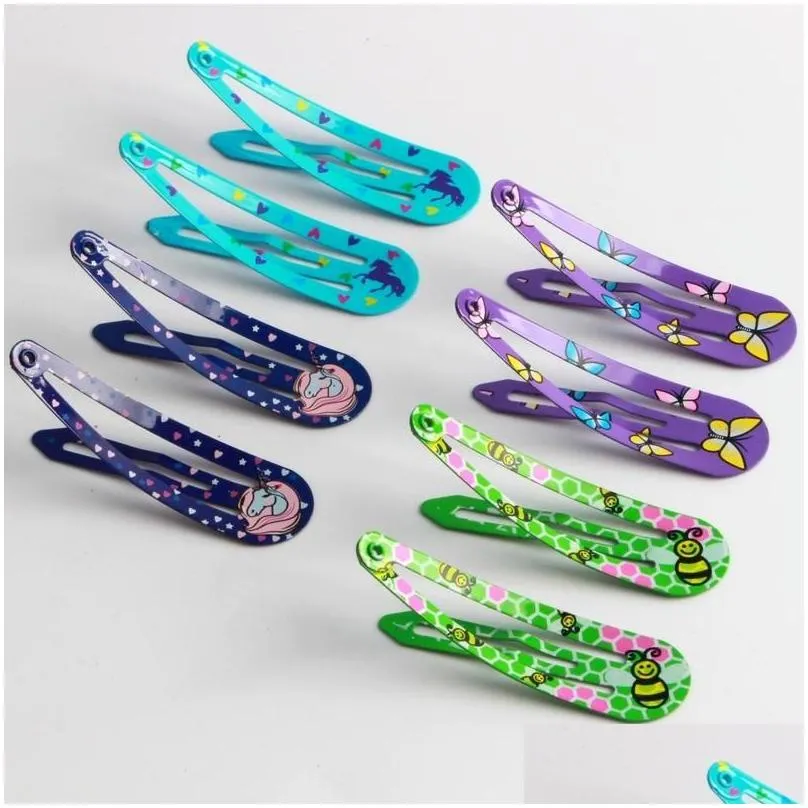 Hair Accessories Hair Accessories 20/40 Pcs/Lot Clips Candy Color Drip Clip Princess Barrette Korean Hairclip Cartoon Headdress Hairpi Dhnoq