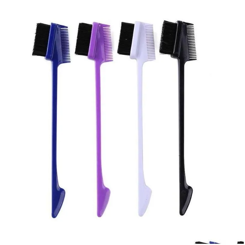 1pc Double Sided Hair Edge Comb Women Men Beauty Hair Styling Brush Salon Hairdressing Tools Temples Bru sqcTGs