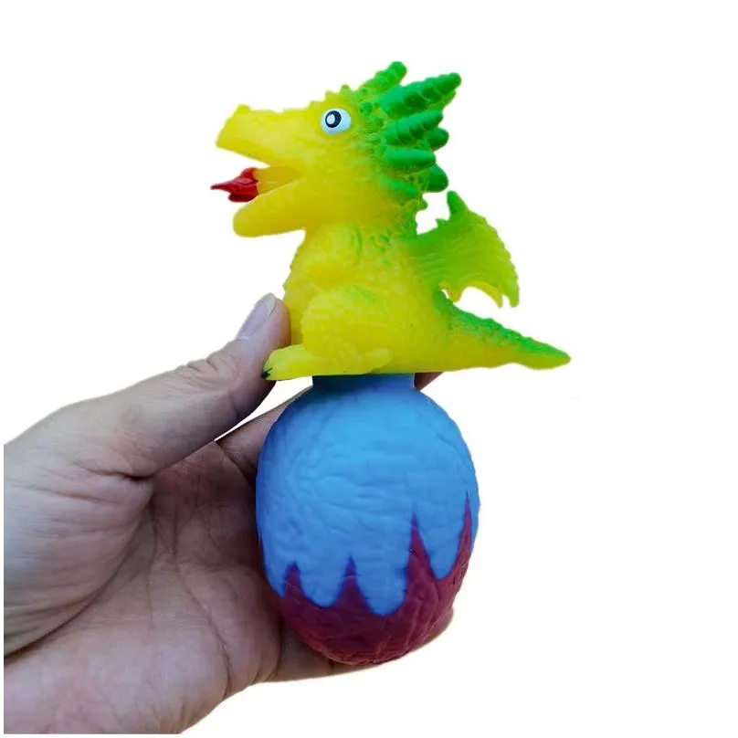 Decompression Toy Cartoon Gift Box Cute Pet Dinosaur Egg Pinch Toy Decompression Vent Drop Delivery Toys Gifts Novelty Gag Toys Dh51R