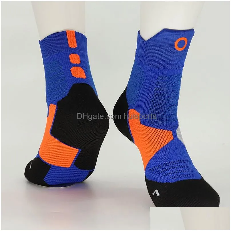 mens socks high top medium tube elite basketball socking professional training towel bottom sports sock