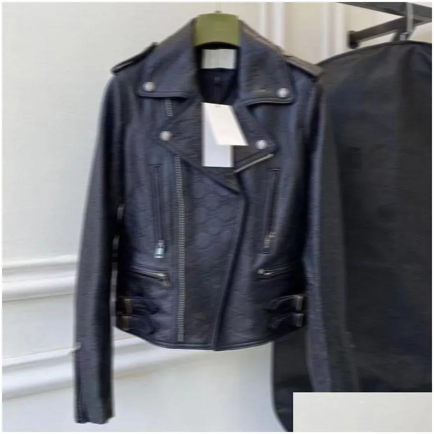 b0819 womens designer jackets denim woman short coats  autumn spring style slim for lady genuine leather jacket designer coat