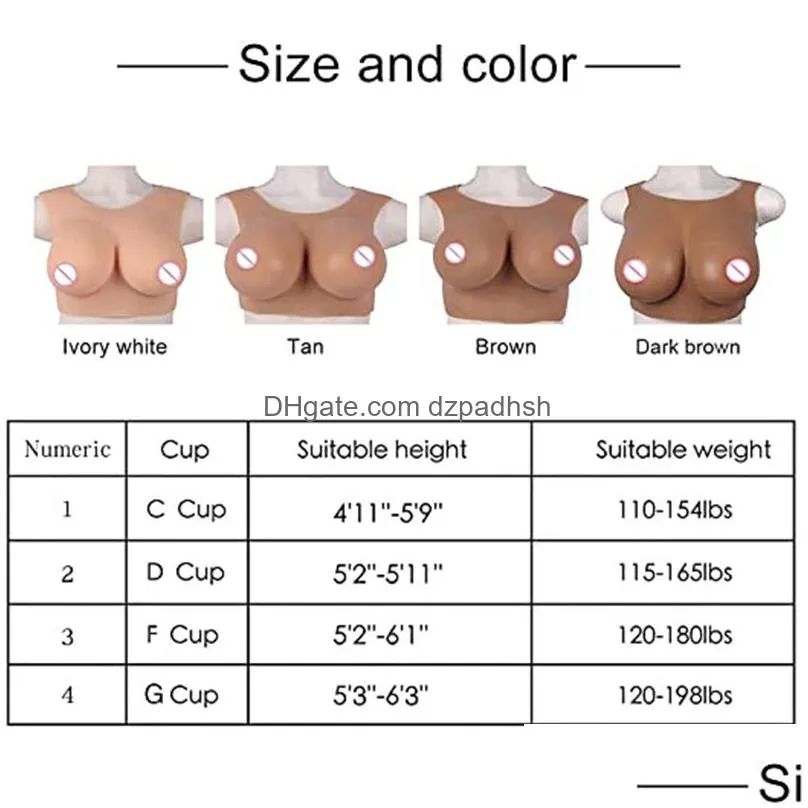 silicone breastplates round collar breast form b-g cupbreastplates for drag queen crossdresser cosplay breastplate cotton filled