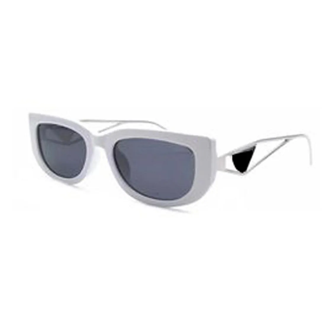 sunglasses designer luxury metal hollow inverted triangle leg uv400 letter p women with logo