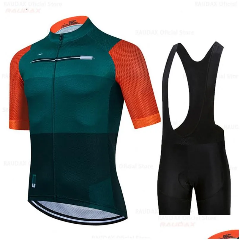 Cycling Jersey Sets Raudax gobik Mens Clothes Wear Better Rainbow Team Short Sleeve Clothing Summer Road Bike 230425