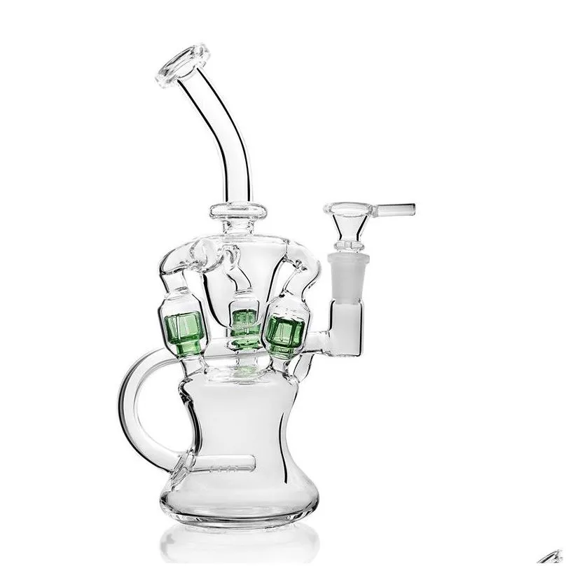 klein recycler dab rigs hookahs gravity glass bong smoke water pipes recycler rig water bongs 14mm bowl