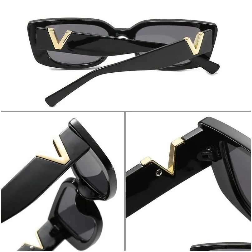 sunglasses retro small rectangle women designer v sun glasses cat eye square ladies shades gafas de sol