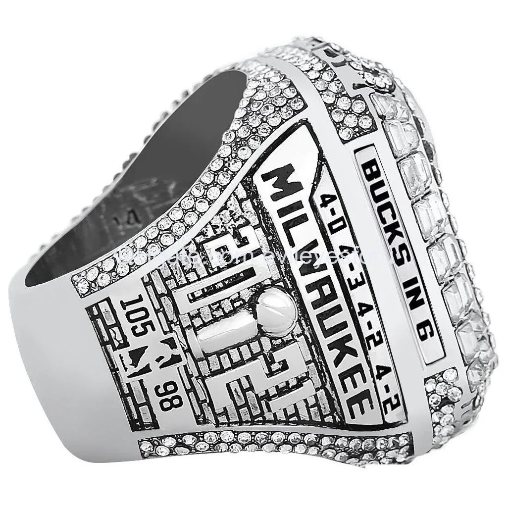 2020 wholesale 2021 championship ring bucks fashion gifts from fans and friends leather bag parts accessories