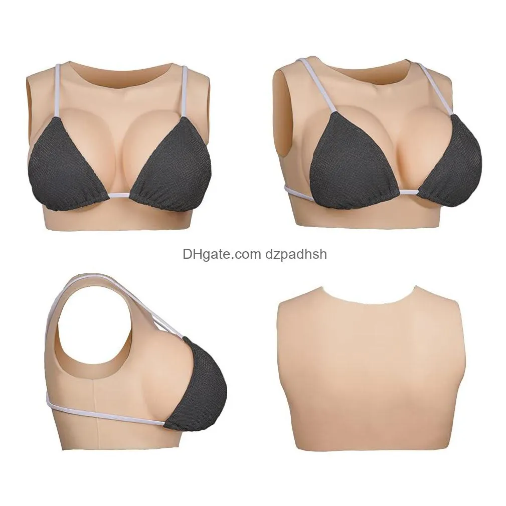 fake boobs false breast fake breasts silicone breastplate round collar breast forms for crossdresser cosplay transgender b-g cup